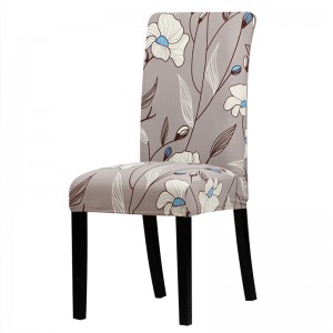 Hojas de impresión cubierta de la silla elástica silla asiento cubiertas slipcovers lavable extraíble estiramiento banquete Hotel decoración del hogar comedor ali-61654799